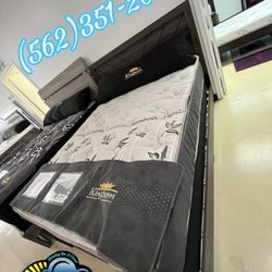 Queen Bed Frame With Mattresses Colchones Set New 