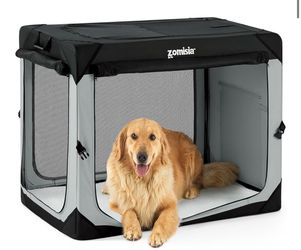 XL Collapsible Dog Travel Crate for Large Dogs, Portable Dog Crate
