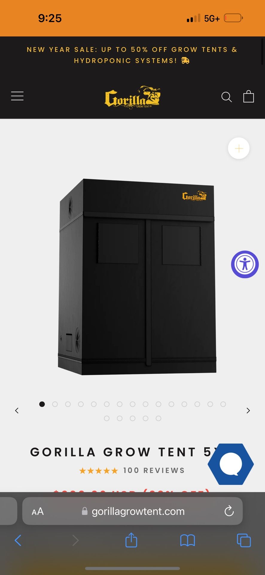 Gorilla Grow Tent 5x5 Extendable