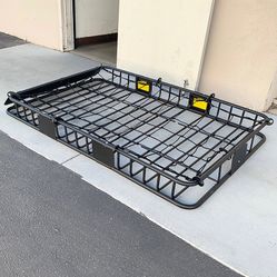 BRAND NEW $160 Roof Rack Basket w/ Cargo Net, Universal Fit 64x39” Car Top Luggage Carrier 150 LBS max
