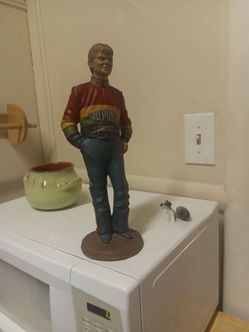 Vintage Carved & Signed Jeff Gordon  figure