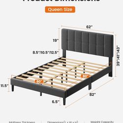 Queen Bed Frames and/or Queen Mattress 