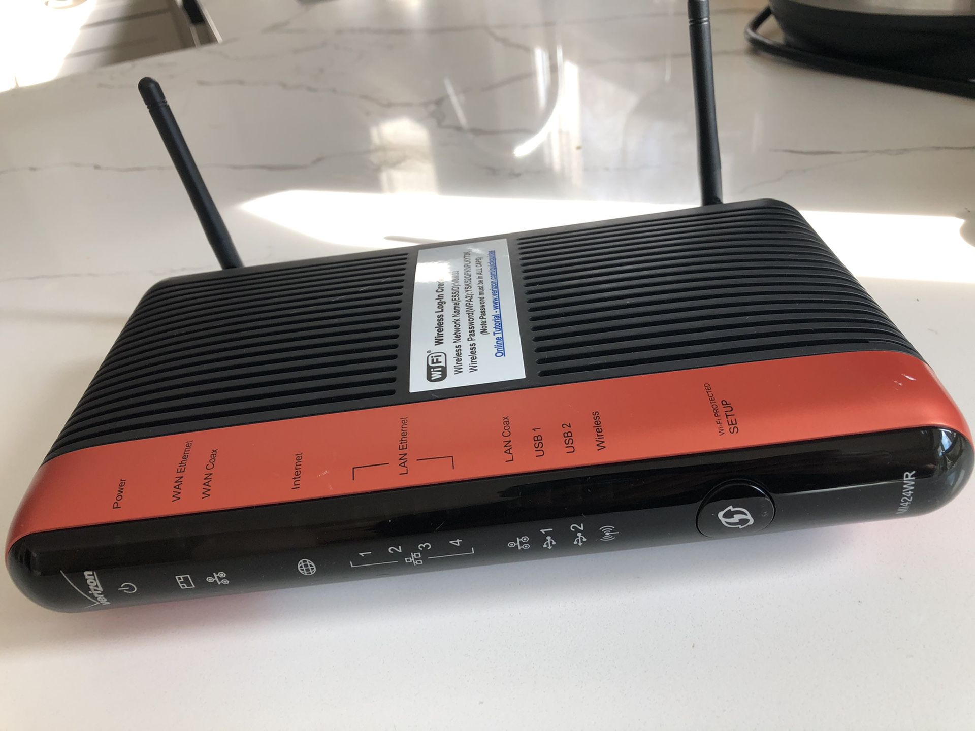 Verizon FIOS Wireless modem & router