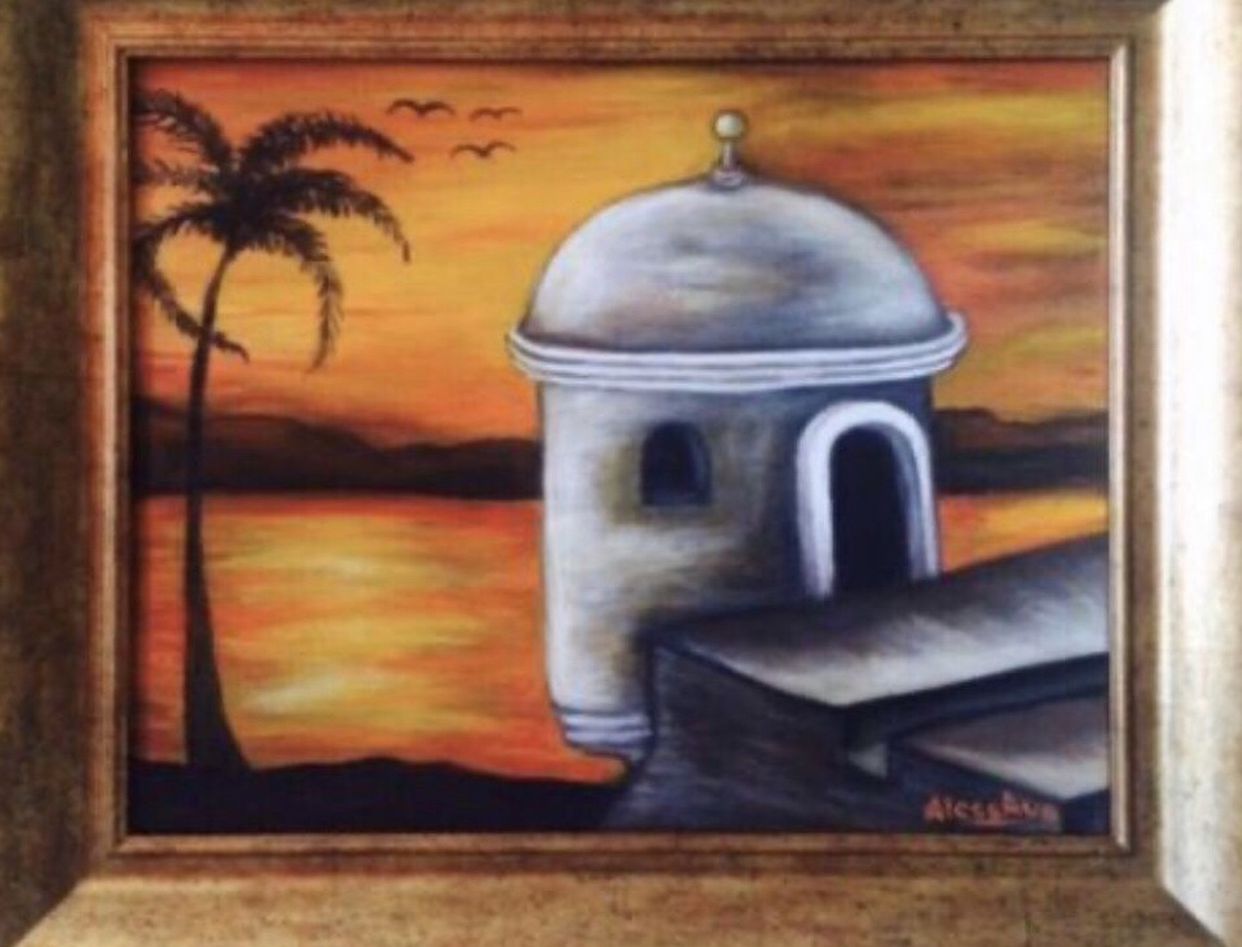 Garita hand paint on canvas by artist Aless Ava.🎨👩🏻‍🎨