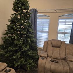 9 Foot CHRISTMAS TREE  With Lights  In Brand New Condition. 
