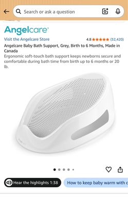 Angelcare baby bath support