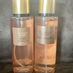 NEW Lot of 2 Victoria’s Secret Bare Vanilla 8.4 Oz Fragrance Mists 