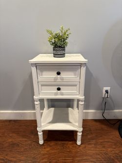 Shabby Chic  Side Table Nightstand 