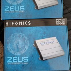 2 Hifonics Zeuz  amps