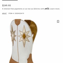 ARIAT womens Starlight Western Boot size 8