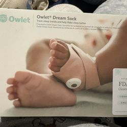 Owlet Sock Newer Model Dusty Rose Color 