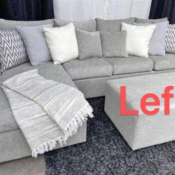 Brand New Couch Light Grey Free Delivery Free Ottoman 