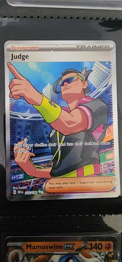 Judge 222/182 Destined Rivals Ultra Rare Full Art Supporter Pokemon