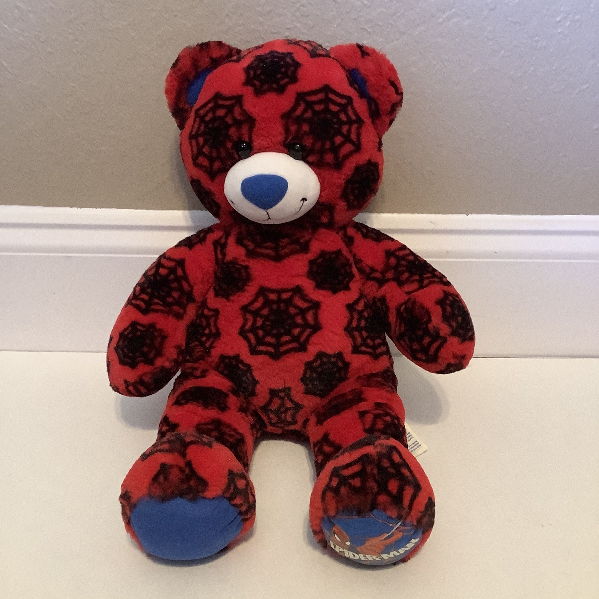Build a Bear Spider-Man bear with costume