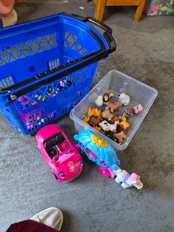 Fisher, price, little people.–  Barbie Car & More $3 each