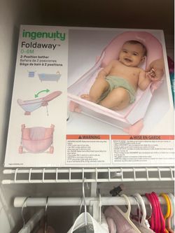 Foldable Brand new baby Tub for ( babygirl print pink )