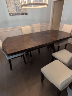 Dining table with 6 chairs