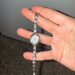JAPAN Movement Watch - Silver & Sapphire