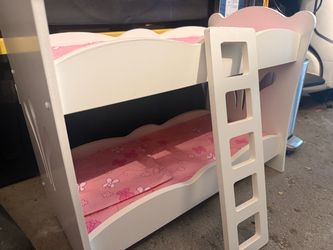 Dolls wood bunk bed