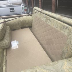 Very Very Expensive Sleeper Sofa With A High-Quality Mattress Also Has Gliders On The Inside, Making It Very Easy