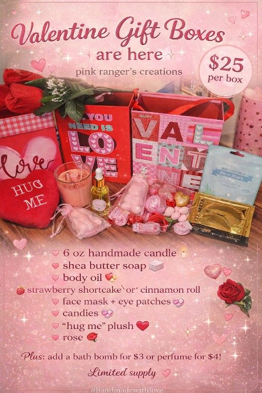 Valentine Gift Boxes – $25 | Limited Supply