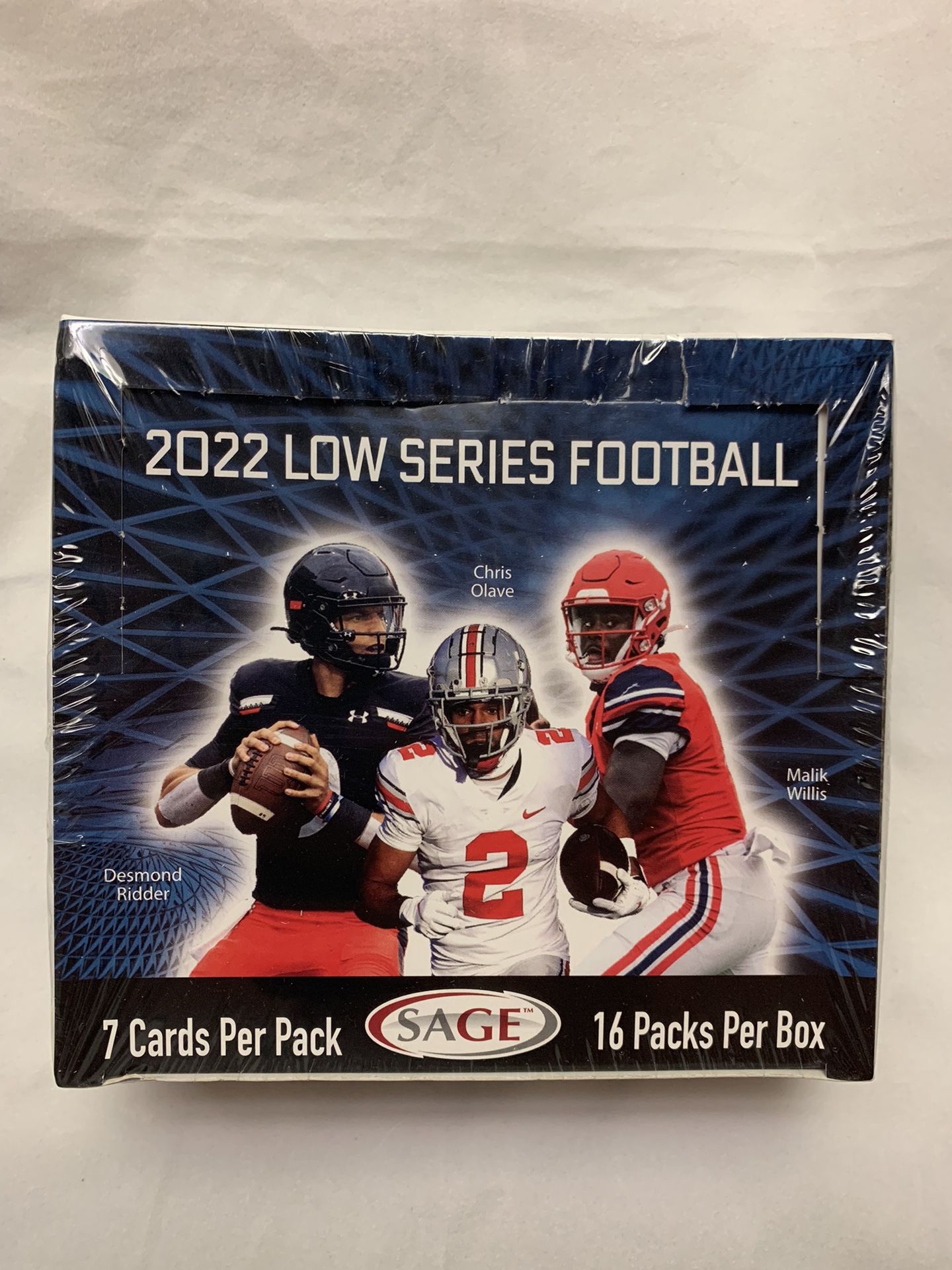 2022 Sage Football Low Series Factory Sealed Hobby Box 16 Autographs/Box