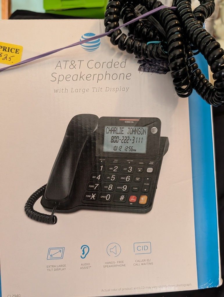 ATT  Landline Speaker Wall Or Desk Phone 