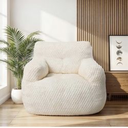 Brand New In The Box- Bean Bag Chair, Bean Bag Chair for Adults, Fluffy and Comfy Bean Bag with Filler, Bean Bag Sofa Chair for Reading, Gaming, Stuff