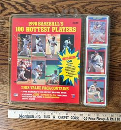 1990 SCORE BASEBALL CARDS 100 HOTTEST PLAYERS SUPERSTAR SEALED SET W/BOOK
