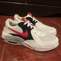 Nike Air Max Excee GS - Youth Size 5Y- White/Red/Black - CD6894-10