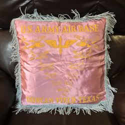 Vintage WWII U.S. Army Air Base Pillow Cover