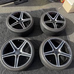 MERCEDES ,BMW, AUDI 19 “ SL512 Rims w/ Low Profile tries 19x9.5-5x112-ET53 SUPER CLEAN