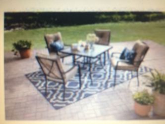 Mainstays Forest Hills 5-Piece Dining Set, Tan (Table Only - No Chairs)
