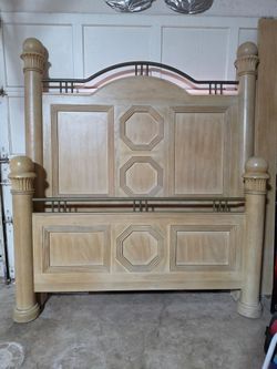Queen headboard and footboard