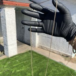 10k Gold Chain / HOLLOW /Curb / 28 Inches ✅