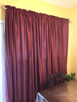 Beautiful Satin curtains 54”x 84”