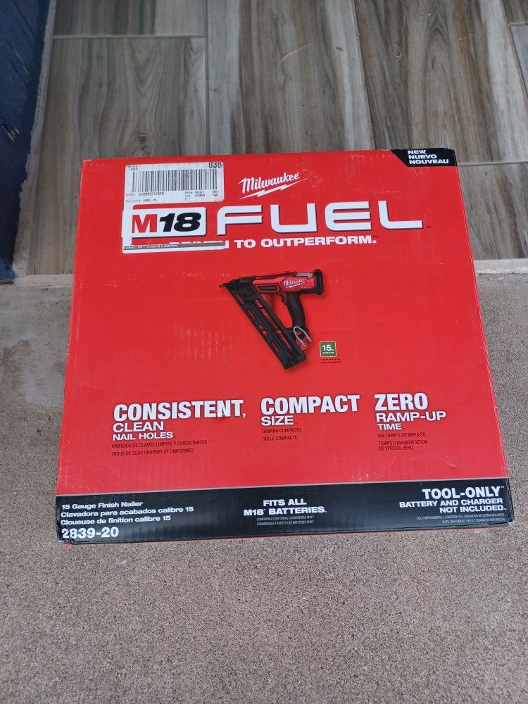 FINISH ANGLE NAILER 15GA MILWAUKEE TOOL ONLY