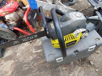 Two Ryobi 16 inch blade chainsaws