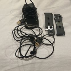 2 Small Fitbit Ionic Bands, Charging Stand, & 2 Charging Cables 