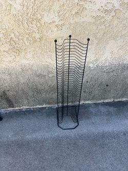 Black Wire CD DVD Tower Storage Rack