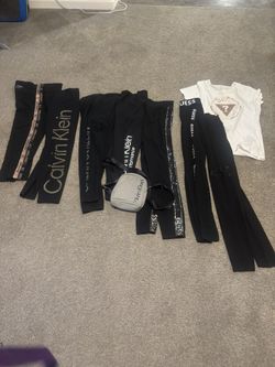 22 Piece Guess/CK Women’s Clothing Lot Size Large Tops Med Bottoms 