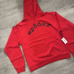 vvs red spider hoodie 