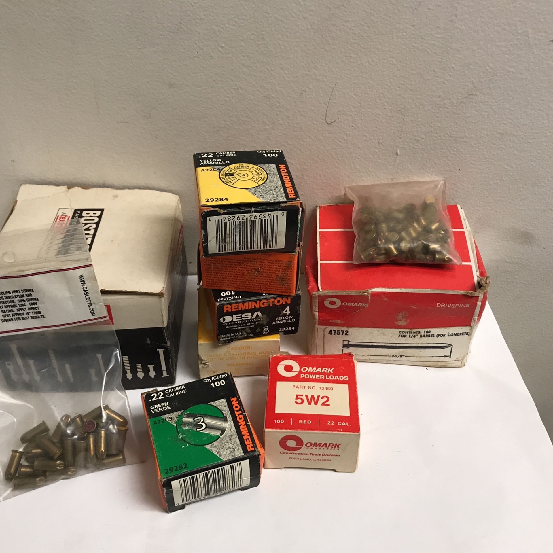 Powder Driven Power Fasteners For Concrete Steel .22 .25 Caliber