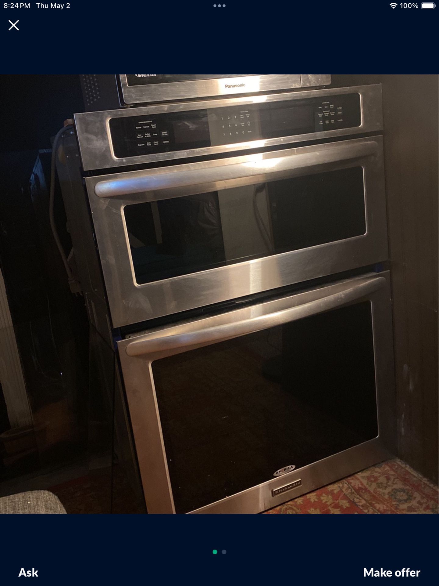 Kitchen Aide Oven Microwave Combo