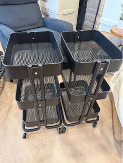 IKEA RÅSKOG Rolling Utility Carts Great Condition