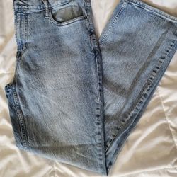 Mens Old Navy Boot Cut, Built In Flex, Size 38x32, Light Wash