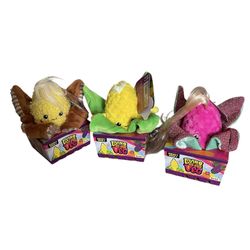 Living on the Veg Plush Toys Set of 3 Corn Plush