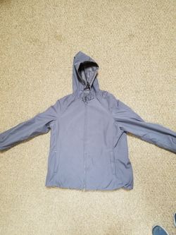 Womens grey rain jacket size L