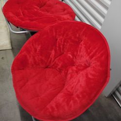 Urban Lifestyle 37" Mongolian Oversized Saucer Chair - Red