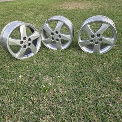 3 Aluminum Rims Sz 17